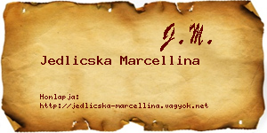 Jedlicska Marcellina névjegykártya